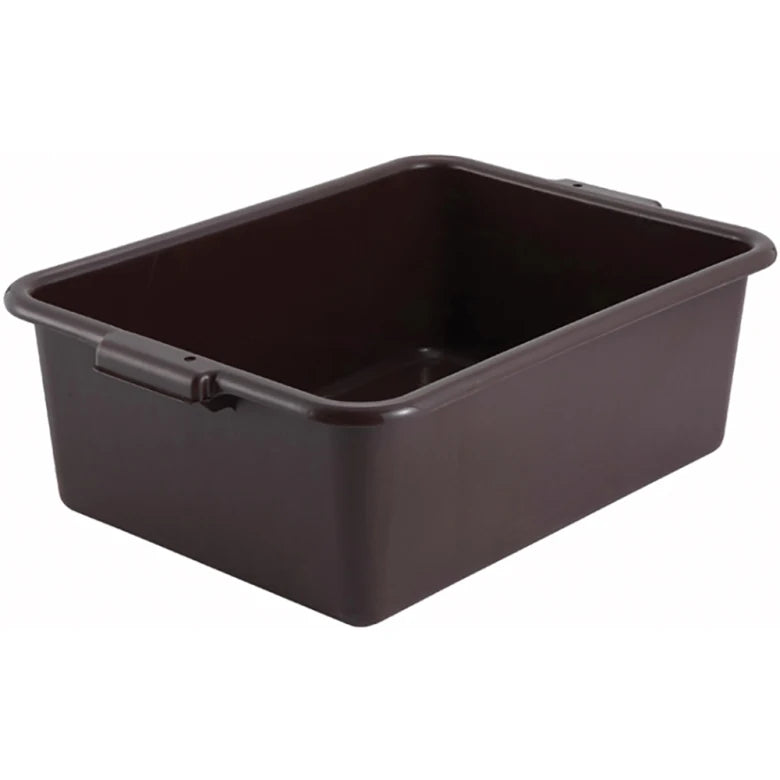 Winco Bus Box - 21 1/2" x 15" x 7", Brown PL-7B