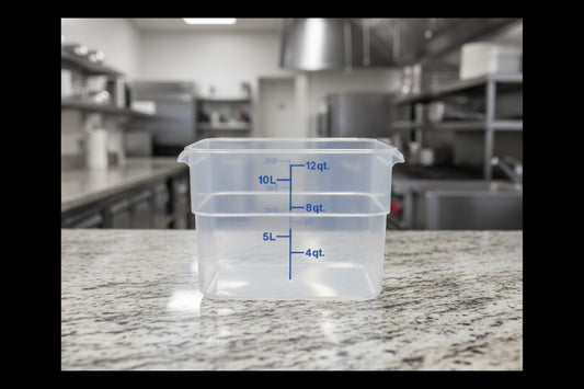 Cambro 12 Qt CAMSQUARES® CLASSIC – TRANSLUCENT 12SFSPP190