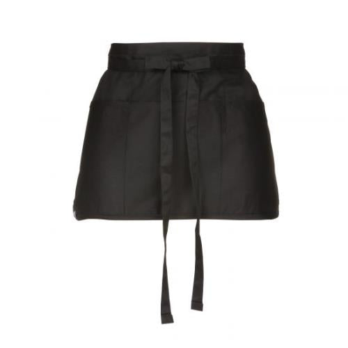 Chef Works Reversible Waist Apron, black FREVBLK0