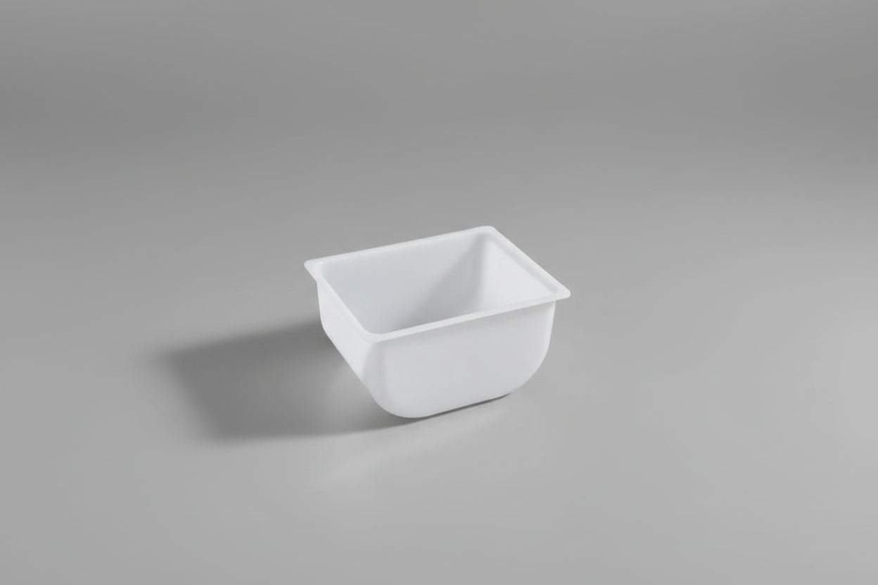 Tablecraft 1.5 Pint White Condiment Dispenser Insert 106