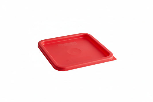 Cambro CamSquares® 6 and 8 Qt. Red Square Polyethylene Food Storage Container LidSFC6451
