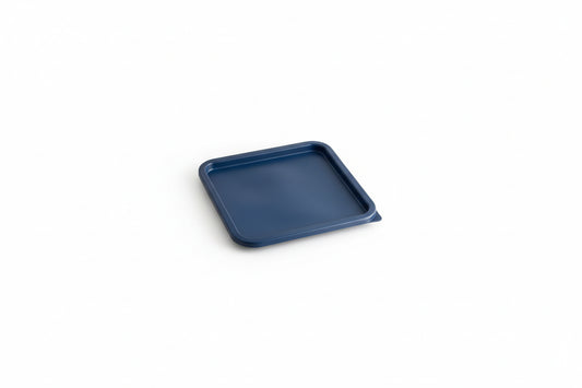 Cambro CamSquares® 12, 18, and 22 Qt. Blue Square Polyethylene Food Storage Container Lid SFC12453