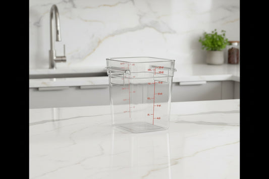 Cambro 22 Qt CAMSQUARES® CLASSIC FOOD STORAGE CONTAINERS - CAMWEAR®  22SFSCW135