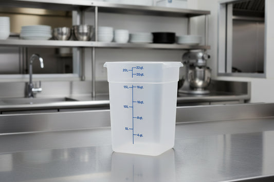 Cambro 22 Qt CAMSQUARES® CLASSIC – TRANSLUCENT 22SFSPP190