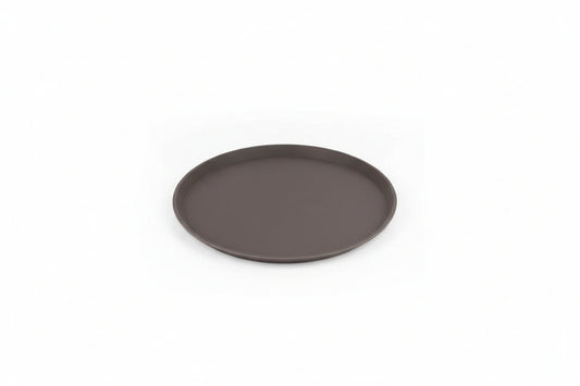 Thunder Group 16" ROUND TRAY, BROWN, FIBERGLASS PLFT1600BR