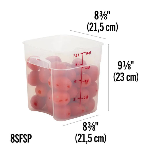 Cambro 8 Qt CAMSQUARES® CLASSIC – POLY  8SFSP148