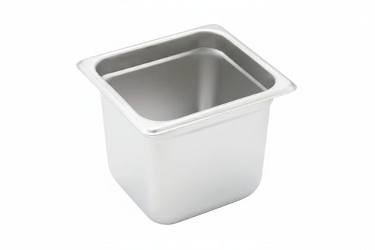 Winco SPJH-606 - Anti-Jam Steam Pan, 22 Gauge Stainless Steel