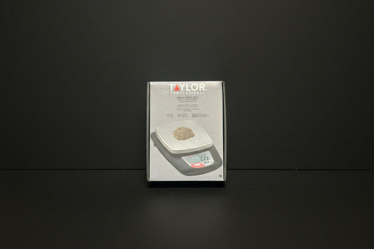 Taylor 11 lb. Compact 5 1/4" x 5 1/4" Stainless Steel Digital Portion Control Scale TE11FTP