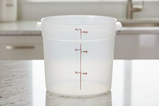 Cambro 4 Qt CLASSIC CAMROUNDS - TRANSLUCENT RFS4PP190