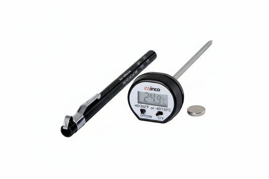 Winco Digital Thermometer, 15/16" LCD, 4-3/4" Probe TMT-DG1