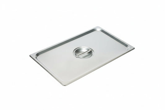 Winco SPSCF - Full Size 18/8 Stainless Steel Steam Pan Cover, Solid