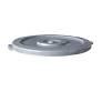 Thunder Group PLTC044GL Round Trash Can Lid Snap-on Gray Plastic