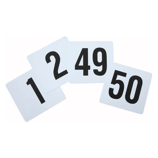 Winco Plastic Table Numbers, 1-50 TBN-50