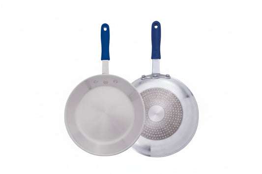 Winco Induction Ready Aluminum Fry Pan, Stainless Steel Bottom, Natural Finish - 10" AFPI-10H
