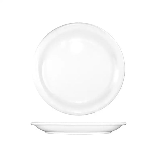 ITI 6 1/2" Round Brighton™ Plate - Porcelain, European White (BR-6)