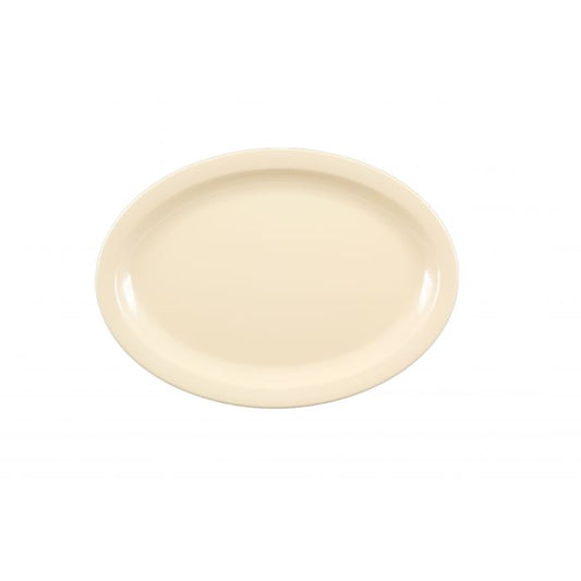 Thunder Group 13-1/4 Inch Melamine Oval Platter Break-resistant Tan NS515T