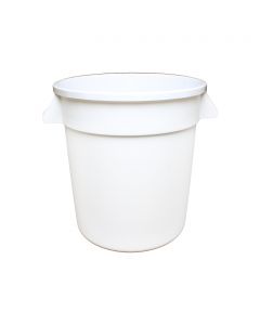 Thunder Group 10 GALLON TRASH CAN, PLASTIC, WHITE  PLTC010W