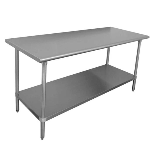 Sapphire 30"D x 60"L Stainless Steel Worktable with Galvanized Undershelf&nbsp; SMT-3060G