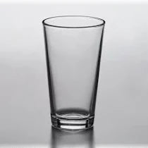 Libbey Restaurant Basics 16 oz. Rim Tempered Mixing Glass / Pint Glass 1639