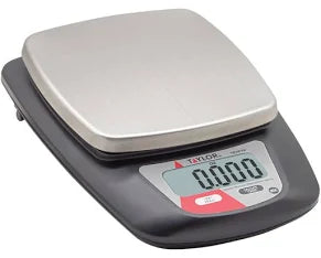 Taylor 11 lb. Compact 5 1/4" x 5 1/4" Stainless Steel Digital Portion Control Scale TE11FTP