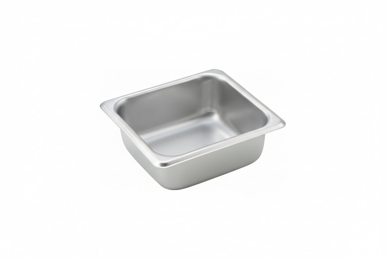 Winco Straight-Sided Steam Pan, 25 Gauge Stainless Steel SPS2