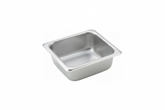Winco Straight-Sided Steam Pan, 25 Gauge Stainless Steel SPS2